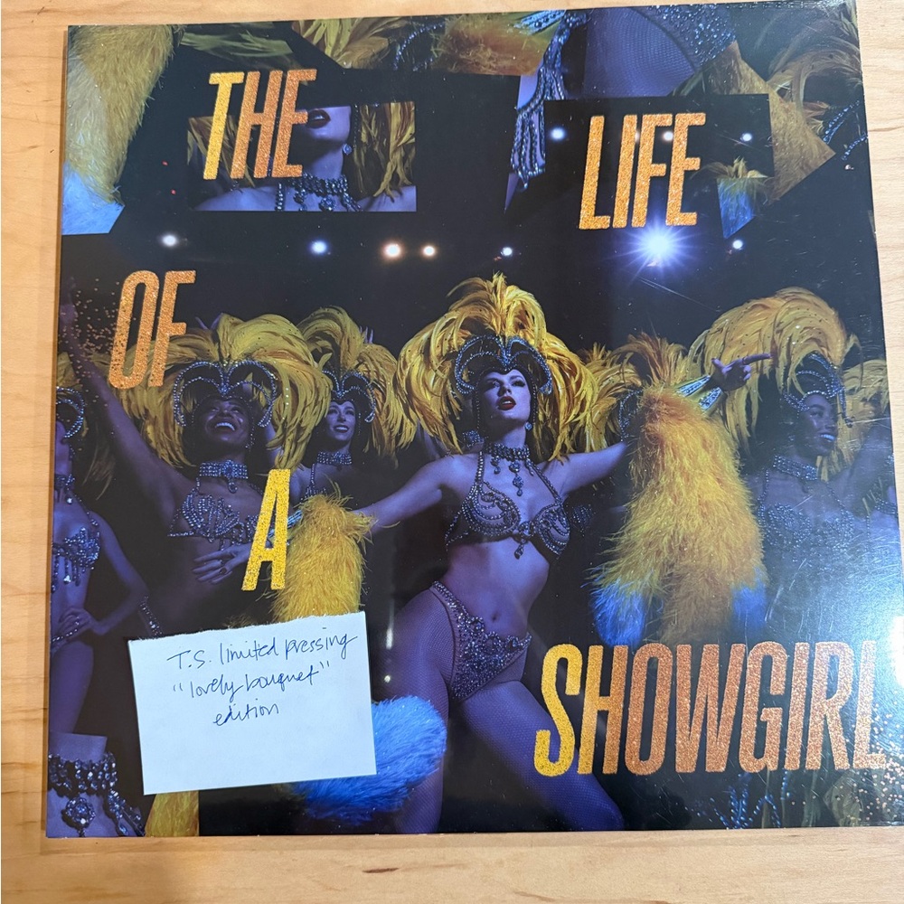 Taylor Swift 'The Life of a Showgirl' Limited Edition Vinyl - Yellow and Black